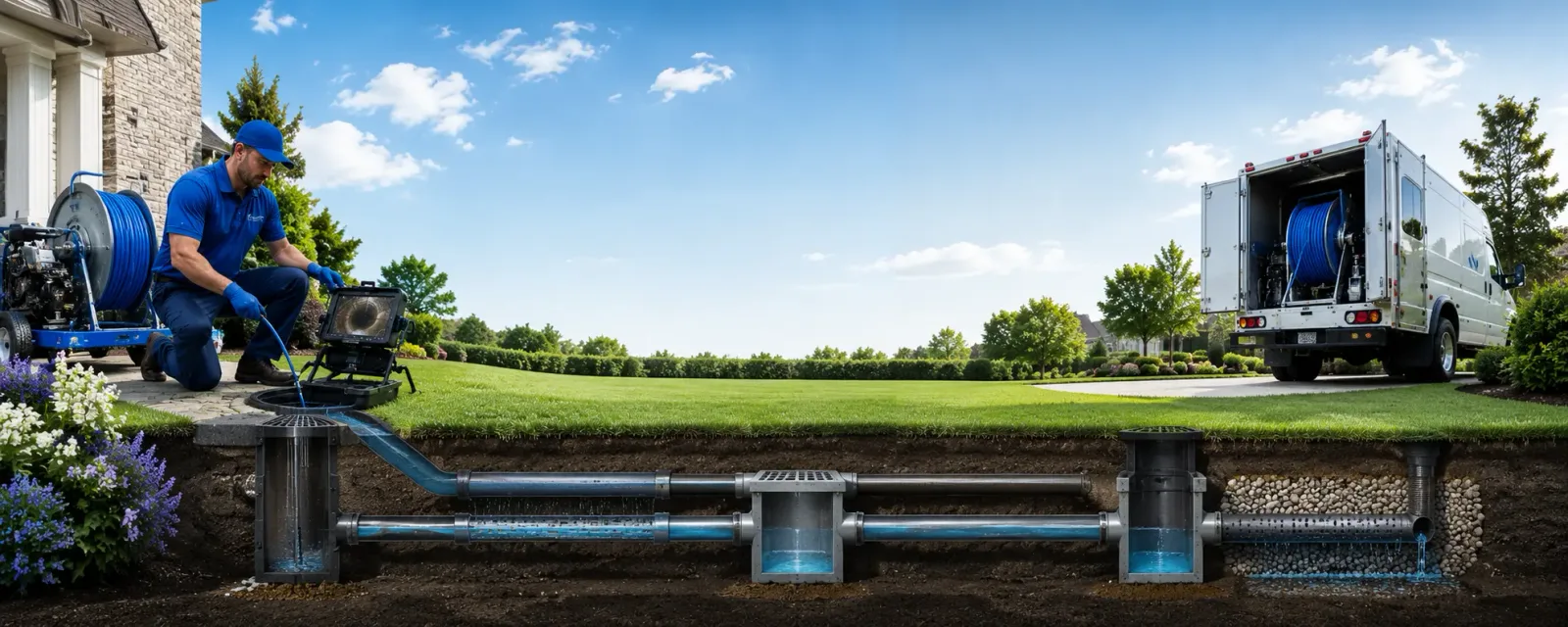 Outdoor drain cleaning information for Long Lake, WI